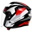 عکس کلاه کاسکت بدون فک LS2 مدل COMPASS BLACK WHITE RED 626
