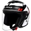 کلاه کاسکت بدون فک LS2 مدل COMPASS BLACK WHITE RED 626
