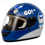 کلاه کاسکت فک ثابت بچگانه REDLINE مدل 6-906 BRIGHT BLUE CAT