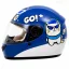 خرید کلاه کاسکت فک ثابت بچگانه REDLINE مدل 6-906 BRIGHT BLUE CAT