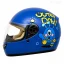 خرید کلاه کاسکت فک ثابت بچگانه REDLINE مدل 9-906 BRIGHT BLUE MONSTER
