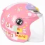 کلاه کاسکت بدون فک بچگانه REDLINE مدل 8-908 BRIGHT PINK RABBIT