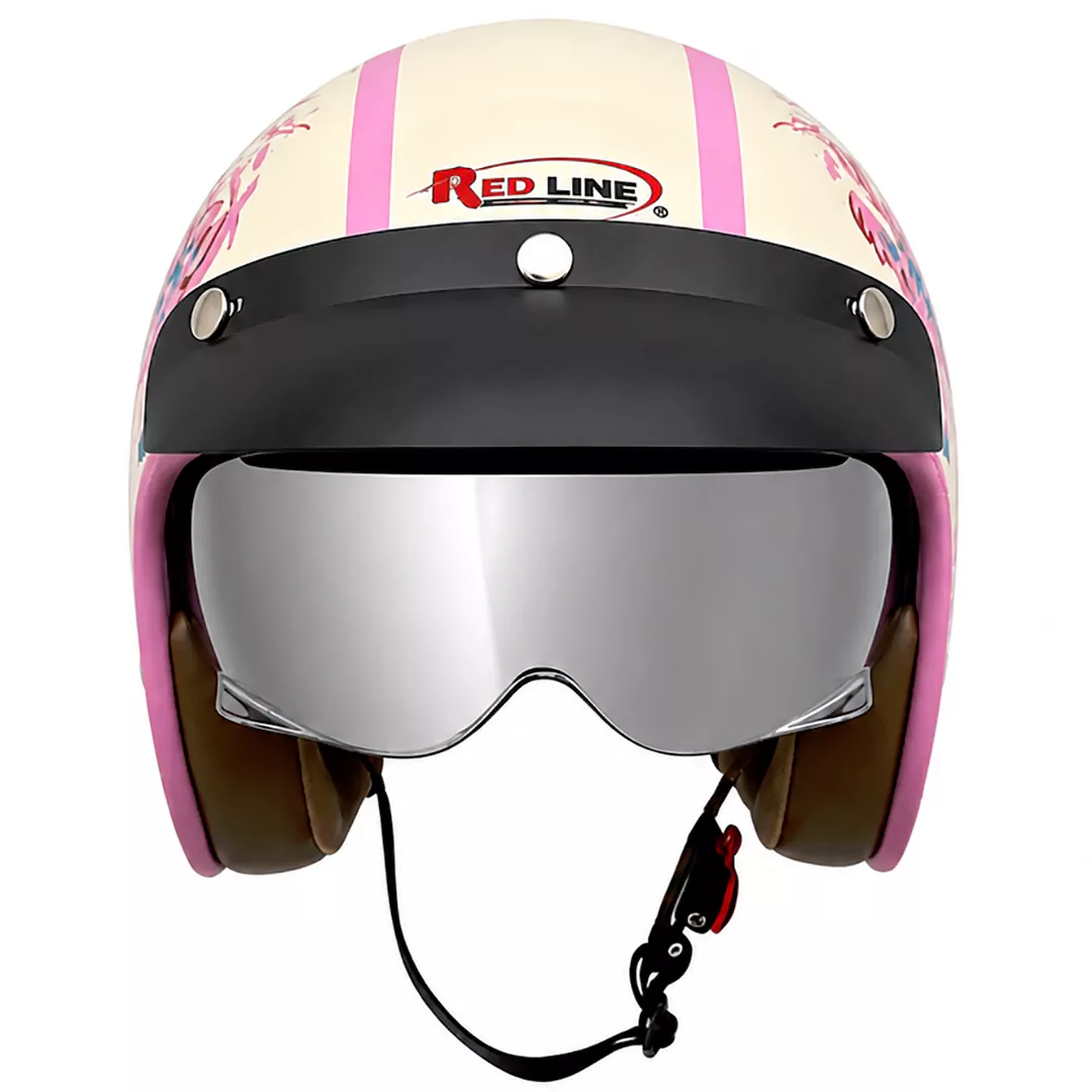 قیمت کلاه کاسکت وسپایی REDLINE مدل BRIGHT CREAM HELMET 936-17