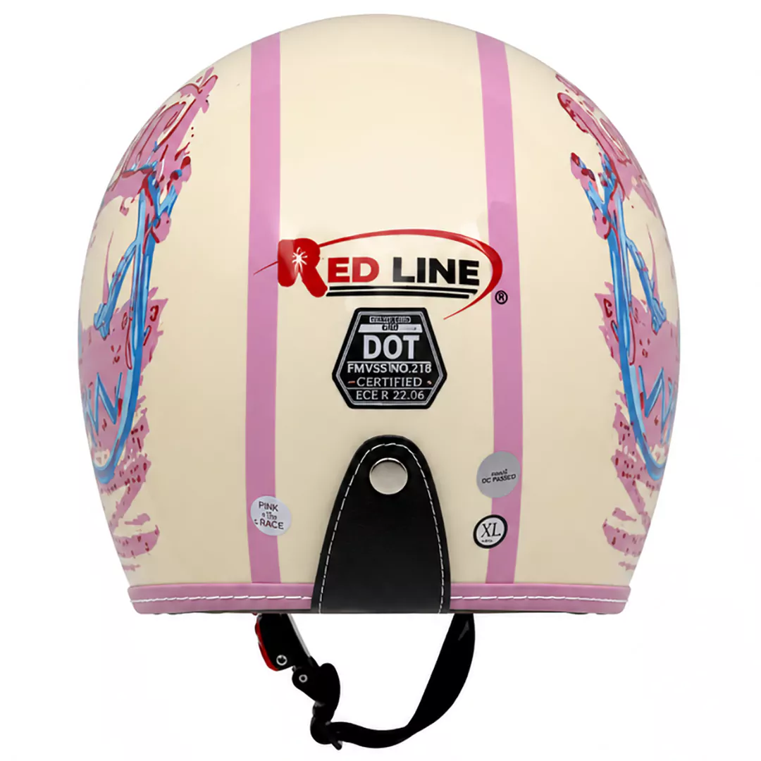 عکس کلاه کاسکت وسپایی REDLINE مدل BRIGHT CREAM HELMET 936-17