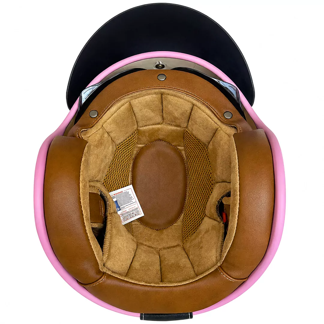 خرید کلاه کاسکت وسپایی REDLINE مدل BRIGHT CREAM HELMET 936-17 از نمایندگی