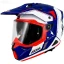 کلاه کاسکت ادونچری اکسیس مدل WOLF DS ROADRUNNER C7 BLUE WHITE ORANGE