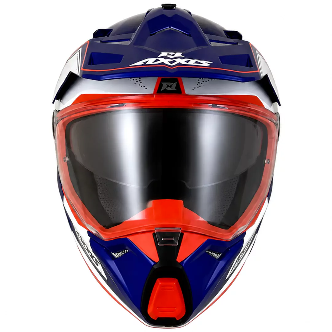 قیمت کلاه کاسکت ادونچری اکسیس مدل WOLF DS ROADRUNNER C7 BLUE WHITE ORANGE