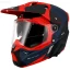 کلاه کاسکت ادونچری اکسیس مدل WOLF DS HYDRA B5 MATT RED BLACK BLUE