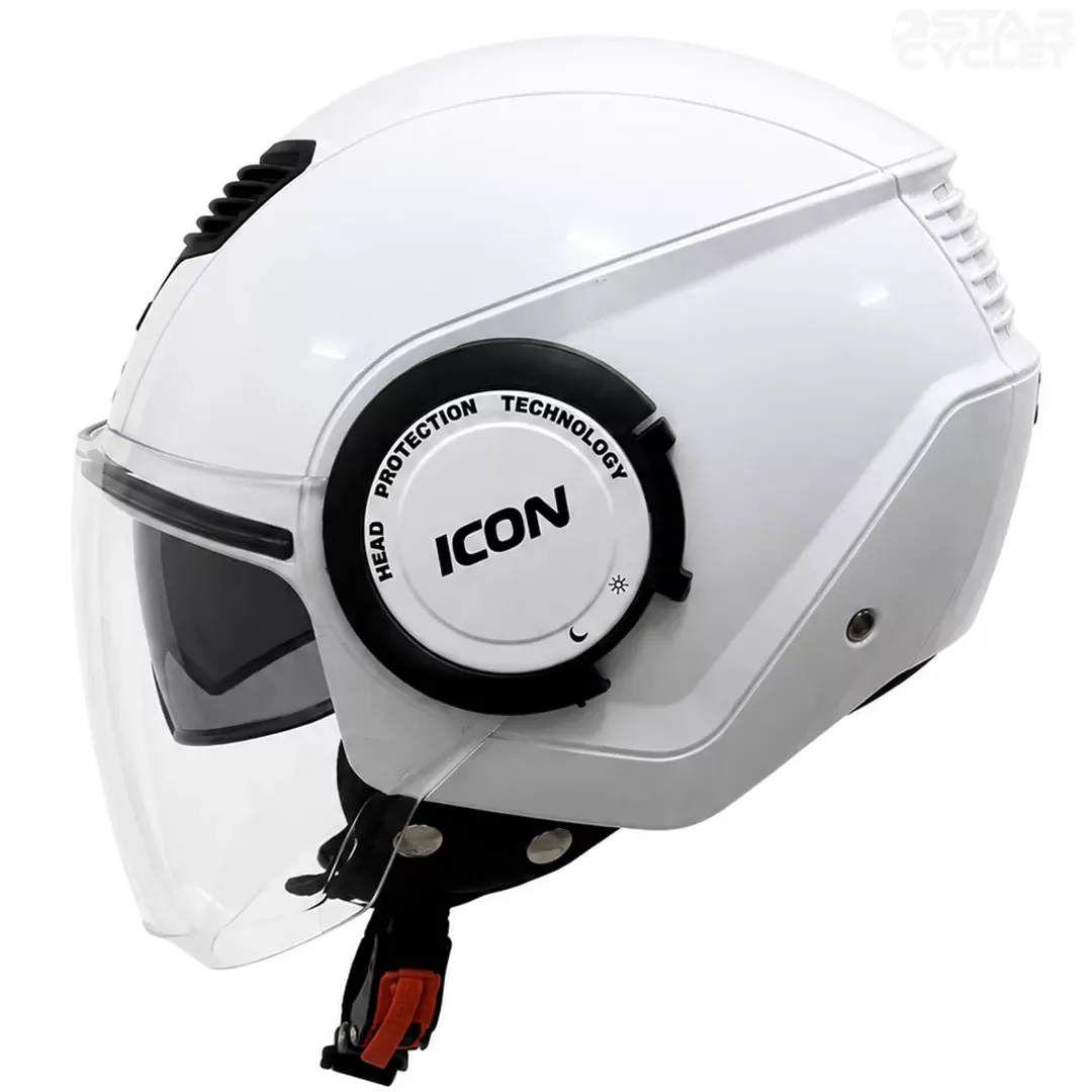 خرید کلاه کاسکت بدون فک استادز مدل iCON WHITE