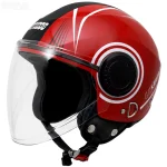 کلاه کاسکت بدون فک استادز مدل URBAN SUPER RED BLACK WHITE