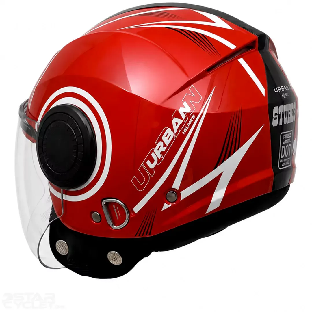 خرید ‏کلاه کاسکت بدون فک استادز مدل URBAN SUPER RED BLACK WHITE از نمایندگی