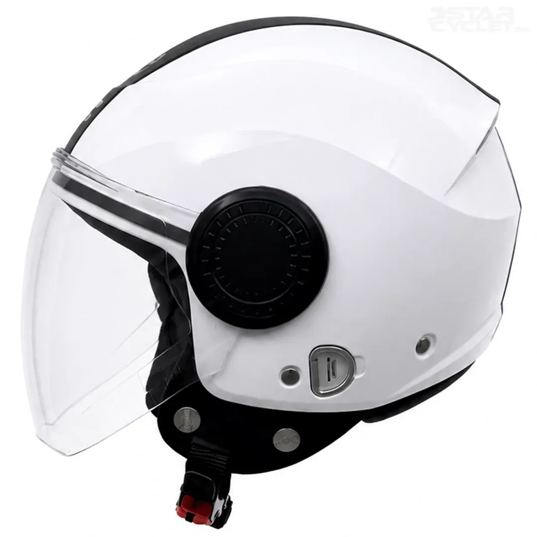 خرید ‏کلاه کاسکت بدون فک استادز مدل URBAN SUPER WHITE BLACK LINE