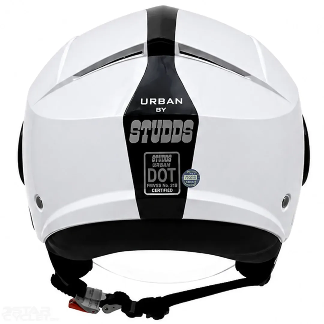 قیمت ‏کلاه کاسکت بدون فک استادز مدل URBAN SUPER WHITE BLACK LINE