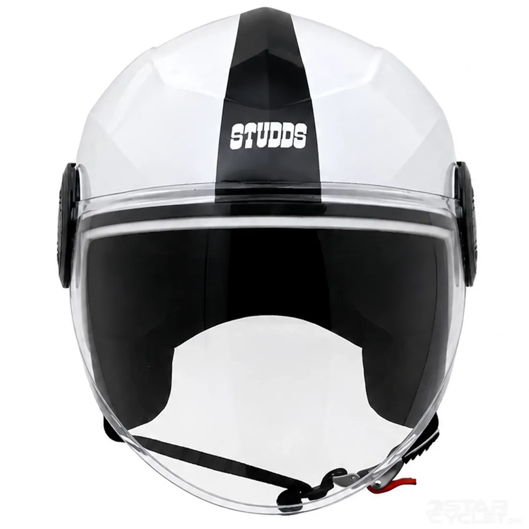 عکس ‏کلاه کاسکت بدون فک استادز مدل URBAN SUPER WHITE BLACK LINE