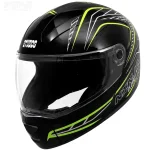 کلاه کاسکت فک متحرک استادز مدل NINJA ELITE BLACK GREEN WHITE