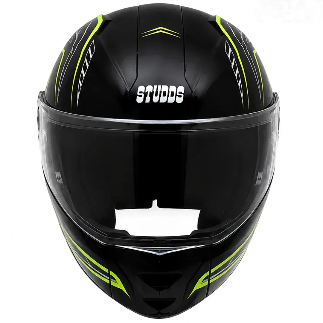 قیمت کلاه کاسکت فک متحرک استادز مدل NINJA ELITE BLACK GREEN WHITE