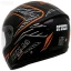 عکس کلاه کاسکت فک متحرک استادز مدل NINJA ELITE BLACK ORANGE WHITE
