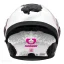 عکس کلاه کاسکت فک متحرک دخترانه SOMAN مدل SM955-S PEONY WHITE PINK