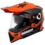 کلاه کاسکت ادونچری سومان مدل M10 FUSION ORANGE