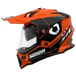 خرید کلاه کاسکت ادونچری سومان مدل M10 FUSION ORANGE