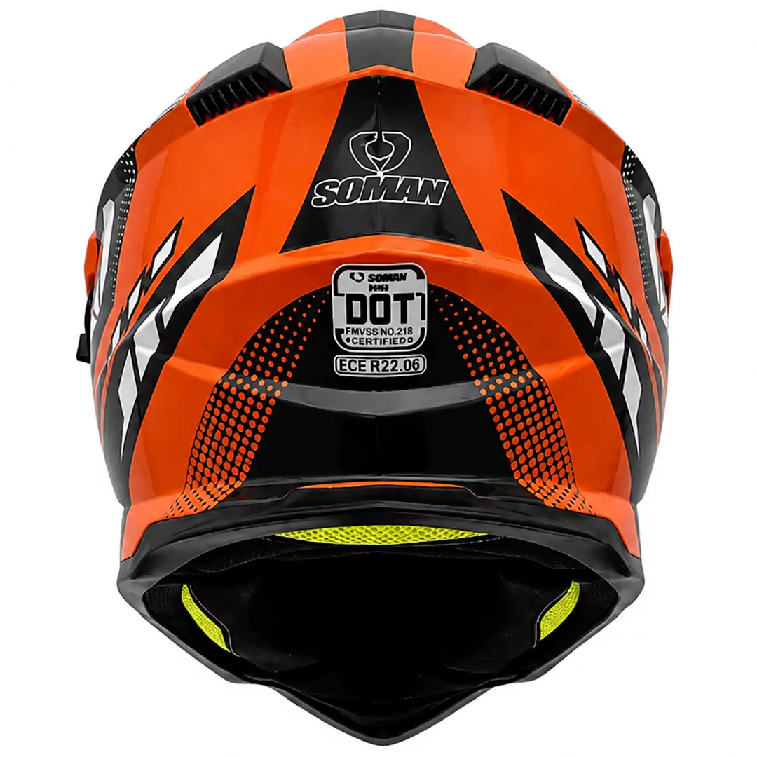 عکس کلاه کاسکت ادونچری سومان مدل M10 FUSION ORANGE