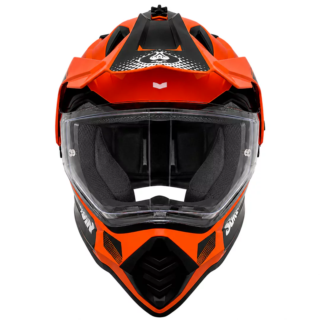 خرید کلاه کاسکت ادونچری سومان مدل M10 FUSION ORANGE از نمایندگی