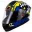 کلاه کاسکت فک ثابت STEELBIRD مدل TSBH57 FIGHTERE BLACK BLUE WHITE YELLOW