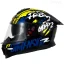 خرید کلاه کاسکت فک ثابت STEELBIRD مدل TSBH57 FIGHTERE BLACK BLUE WHITE YELLOW