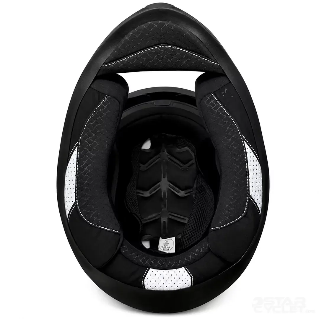 خرید کلاه کاسکت فک ثابت STEELBIRD مدل TSBH57 FIGHTERE BLACK BLUE WHITE YELLOW با کیفیت بالا