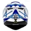 عکس کلاه کاسکت فک ثابت استیل برد مدل TSBH57 FIGHTERE BLUE WHITE