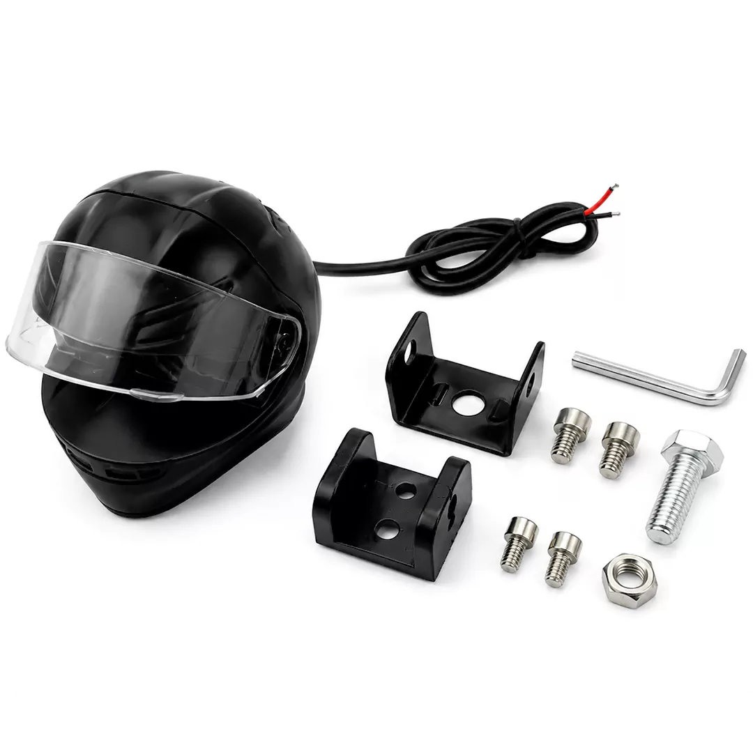 عکس پروژکتور طرح کلاه کاسکت اسپوت لایت مدل MATT BLACK 2MODE