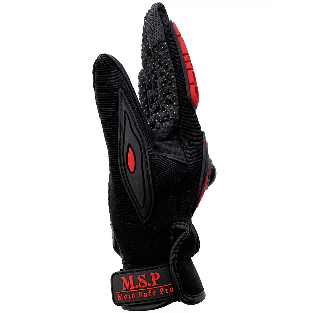 خرید دستکش چهار فصل ام اس پی مدل پرتکشندار BLACK RED