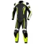 لباس ریسی دو تیکه بوز مدل چرمی BLACK WHITE GREEN