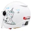 قیمت کلاه کاسکت بدون فک بچگانه ردلاین مدل 1-908 BRIGHT WHITE CAT