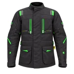 کاپشن چهارفصل موتورسواری استیت مدل تورینگ کیو BLACK GREEN