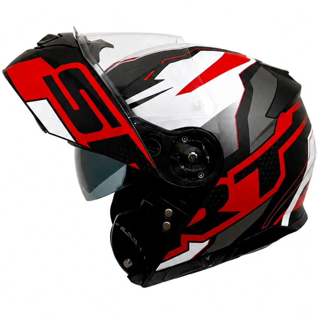 قیمت کلاه کاسکت فک متحرک راپیدو مدل 950 MATT SRT BLACK RED 38#B