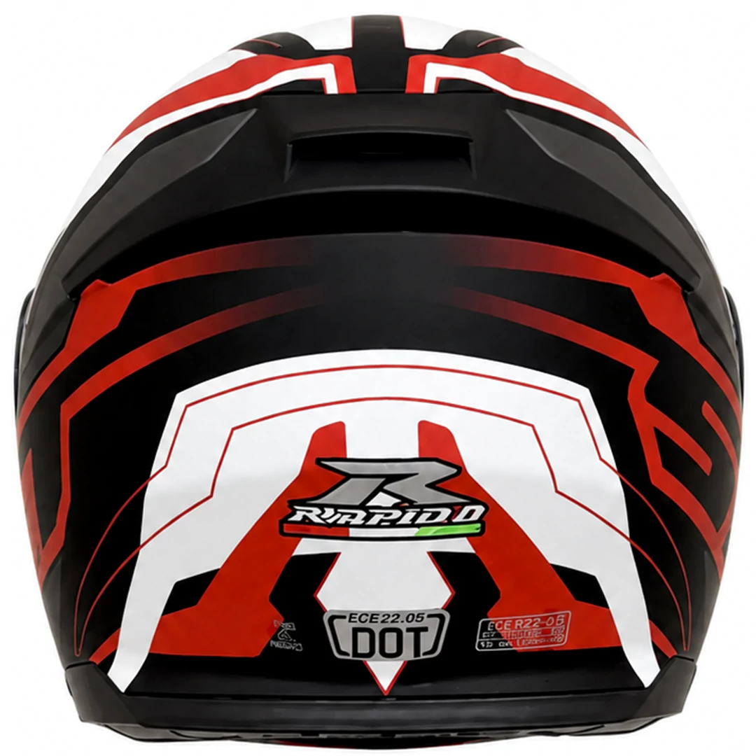 خرید کلاه کاسکت فک متحرک راپیدو مدل 950 MATT SRT BLACK RED 38#B از نمایندگی