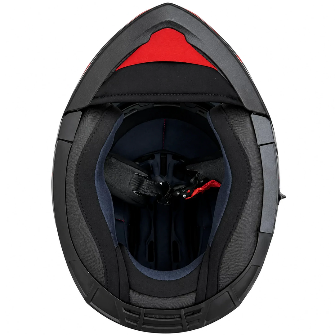 خرید کلاه کاسکت فک متحرک راپیدو مدل 950 MATT SRT BLACK RED 38#B با قیمت مناسب