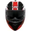 نمای جلو کلاه کاسکت فک متحرک راپیدو مدل 950 MATT SRT BLACK RED 38#B