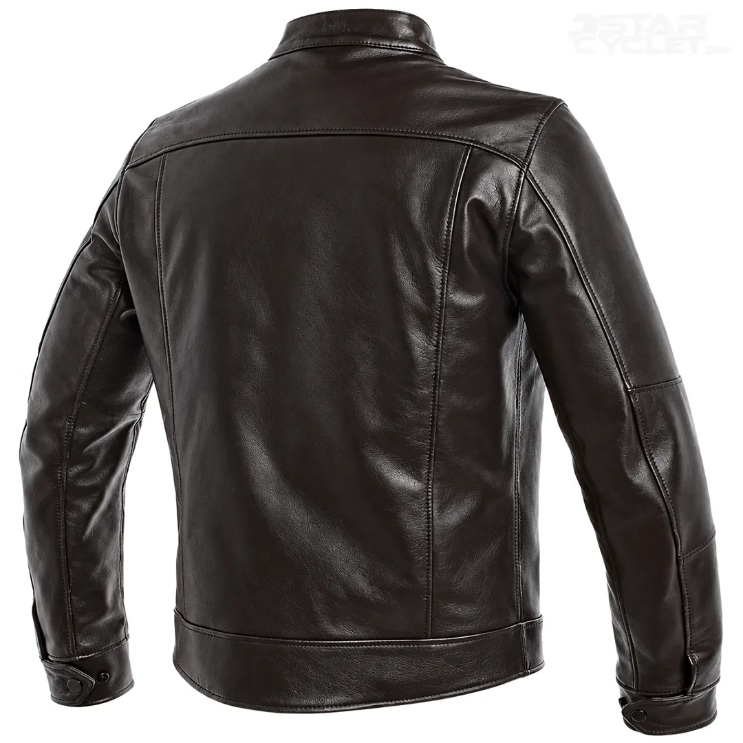 خرید کاپشن چرم موتورسواری DAINESE مدل AGV1947 DARK BROWN