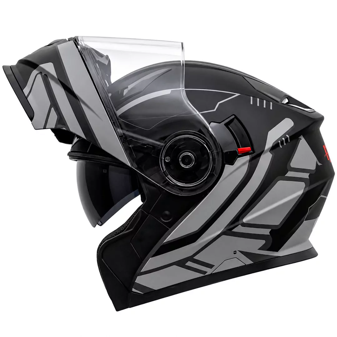 قیمت کلاه کاسکت فک متحرک REDLINE مدل 29-939 MATT BLACK GRAY PHANTOM