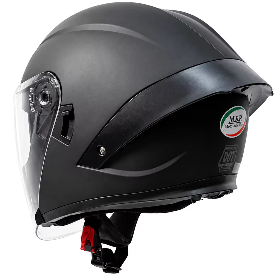 خرید کلاه کاسکت بدون فک ام اس پی مدل 336MATT BLACK