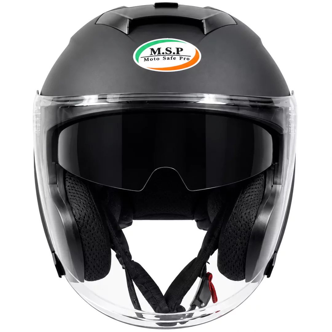 خرید کلاه کاسکت بدون فک ام اس پی مدل 336MATT BLACK از نمایندگی