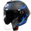 کلاه کاسکت بدون فک ام اس پی مدل 336MATT BLACK BLUE