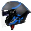 خرید کلاه کاسکت بدون فک ام اس پی مدل 336MATT BLACK BLUE