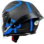 عکس کلاه کاسکت بدون فک ام اس پی مدل 336MATT BLACK BLUE