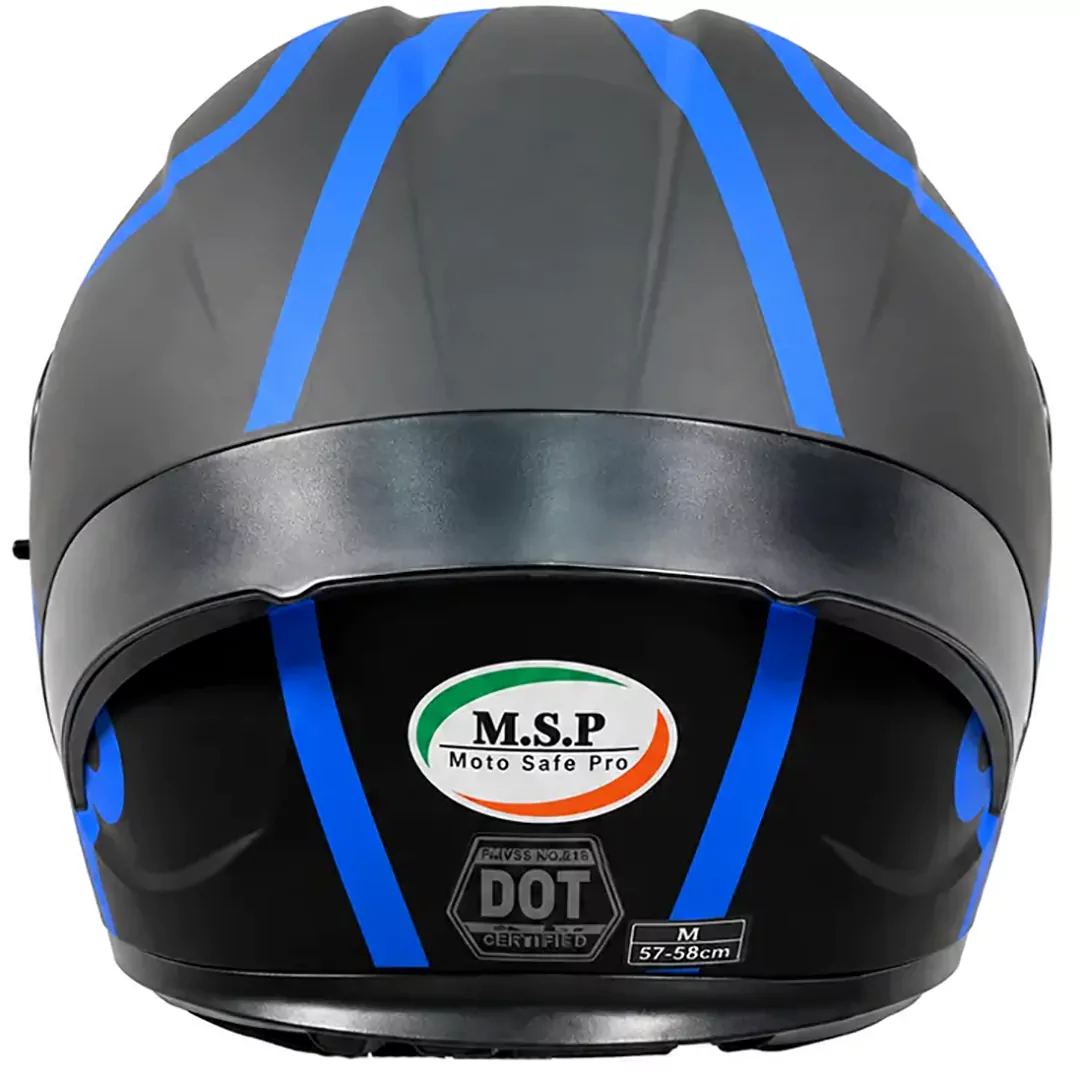 قیمت کلاه کاسکت بدون فک ام اس پی مدل 336MATT BLACK BLUE