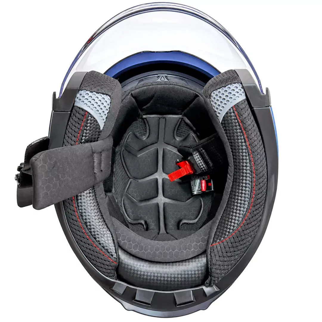 کلاه کاسکت بدون فک ام اس پی مدل 336MATT BLACK BLUE خرید از نمایندگی
