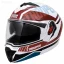 کلاه کاسکت فک متحرک استادز مدل TROOPER D1 WHITE RED BLUE
