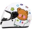 خرید کلاه کاسکت فک ثابت بچگانه ردلاین مدل 11-906 BRIGHT WHITE LITTLE BEAR
